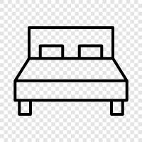 bedding, bedroom, mattresses, beds icon svg