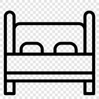 bedding, bed sheets, bed frames, bed pillows icon svg