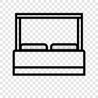 bedding, bedroom, mattresses, bed frame icon svg