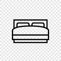 bedding, sheets, duvet, pillow icon svg