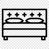 bedding, bed sheets, bed frame, bed mattress icon svg