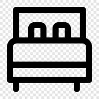 bedding, bed frame, bed mattress, bed sheets icon svg