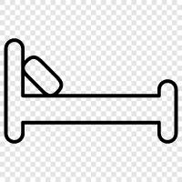 Bedroom, Mattress, Bed Frame, Bed Sheets icon svg