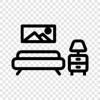 bedroom, living room, family room, office icon svg