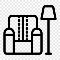 bedroom, bedroom furniture, living room, living room furniture icon svg