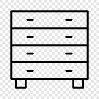 bedroom furniture, bedroom sets, dressers, storage icon svg