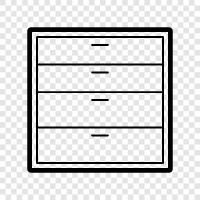 bedroom, dressers, chests, storage icon svg