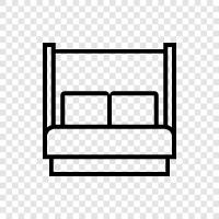 Bedroom, Room, Furniture, Mattress icon svg