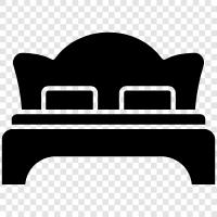 Bedroom, Bed sheets, Bedspread, Bed frame icon svg