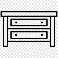 bedroom, home, furniture, storage icon svg