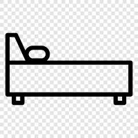 Bedroom, Bed Frame, Bed Pillows, Bedspread icon svg