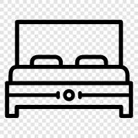 Bedroom, Bed linen, Bed sheets, Bedspread icon svg