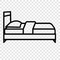 Bedroom, Bed sheets, Bedspread, Bed frame icon svg