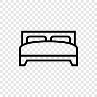 Bedroom, Sleep, Mattress, Bed Frame icon svg