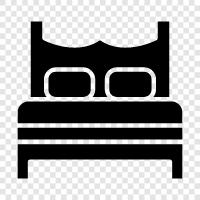 Bedroom, Bed sheets, Bedspread, Mattress icon svg