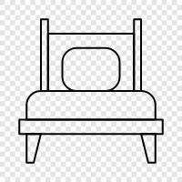 Bedroom, Mattress, Bedspread, Bed Linen icon svg