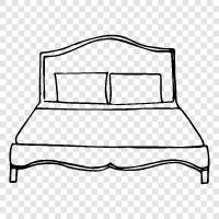 Bedroom, Mattress, Sleep, Furniture icon svg