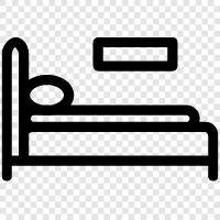 Bedroom, Bed sheets, Bedspread, Bed frame icon svg