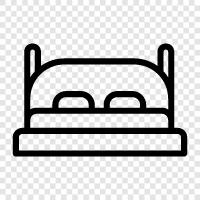 Bedroom, Mattress, Sleep, Rest icon svg