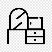 Bedroom, Chest of drawers, Bedroom furniture, Chest of draw icon svg