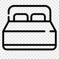 Bedroom, Bed sheets, Bedspread, Bed frame icon svg