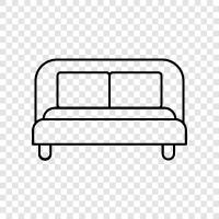 Bedroom, Bed Pillow, Bed Sheet, Bedspread icon svg