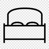 Bedroom, Bed sheets, Bed mattresses, Bed frame icon svg