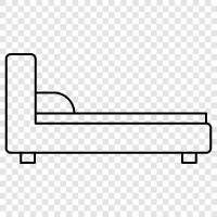 Bedroom, Mattress, Bedspread, Bed Frame icon svg