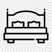 Bedroom, Bedspread, Bed Frame, Bed Bug icon svg