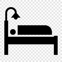 Bedroom, Bed Frame, Bedspread, Bed Sheets icon svg