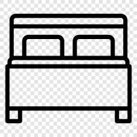 beds, bedroom, mattresses, bed sheets icon svg