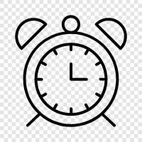 Bedside Clock, Clock, Bedtime, Sleep Aid icon svg