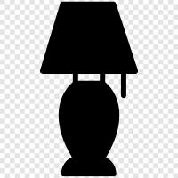 bedside light, bedside lampshade, bedside light bulb, bedside lamp icon svg