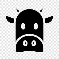 beef, milk, cheese, bovine icon svg