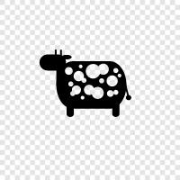 beef, milk, meat, dairy icon svg