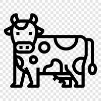 beef, milk, cheese, farming icon svg