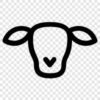 beef, milk, cheese, yogurt icon svg