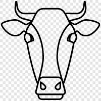 Beef, Cattle, Dairy, Meat ikon svg