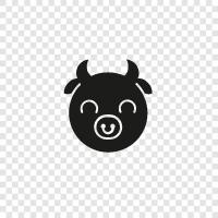 beef, cattle, beef cattle, cattle ranch icon svg