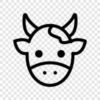 beef, milk, cheese, farming icon svg