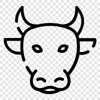 beef, milk, cheese, beefalo icon svg