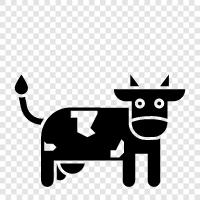 beef, milk, cheese, hide icon svg