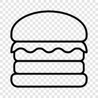 beef, sandwich, hamburger, buns icon svg