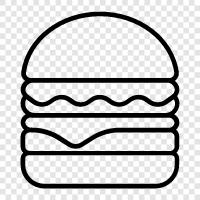 beef, beef burger, hamburger, beef hamburger icon svg