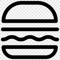 beef, beef patty, beef sandwich, burger restaurant icon svg