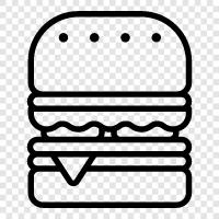 beef, hamburger, sandwich, fast food icon svg