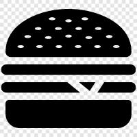 beef, hamburger, burger joint, fast food icon svg