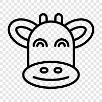 beef, milk, dairy, pork icon svg