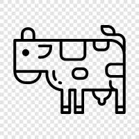 beef, milk, cheese, butter icon svg