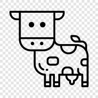 beef, milk, cheese, yogurt icon svg